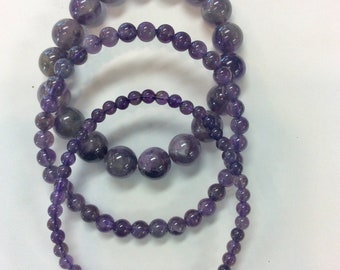 Amethyst Gemstone Beaded Bracelets