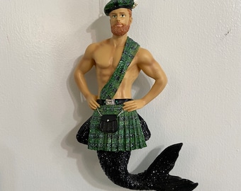 Scottish Celt Keltic Kelly Merman December Diamonds Ornament Scottish