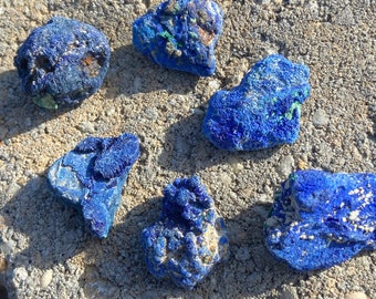 Natural Raw Blue Azurite Malachite Crystal Mineral Specimen