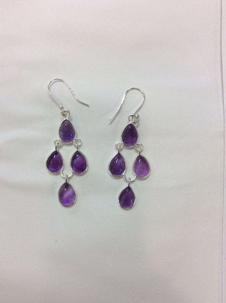 Amethyst Sterling Silver Earrings