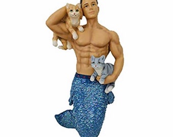 Pet the Puss Cats Mercat December Diamonds Merman Ornament