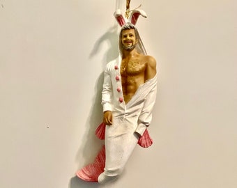 Thumper Easter Bunny Man  Merman December Diamonds Ornament New Release