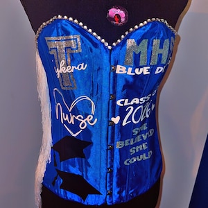 Customizable Corset: Bling Senior Outfit, School Colors