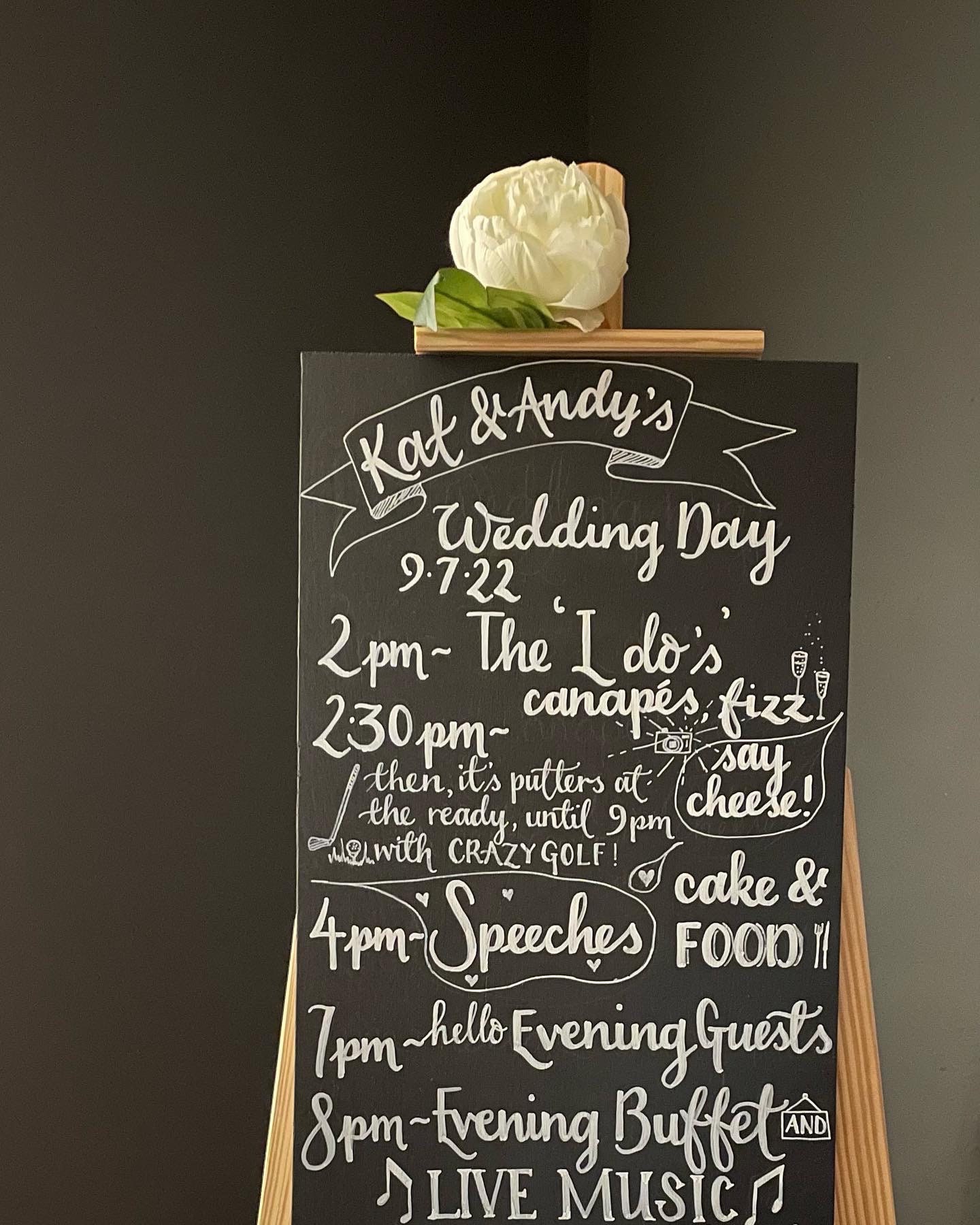 thumbnail image 2 of Shabby Chic Pretty Chalkboard Style Photobooth Personalised Wedding Sign 2 of 5