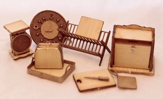 accesorios casas de muñecas escala 1 24