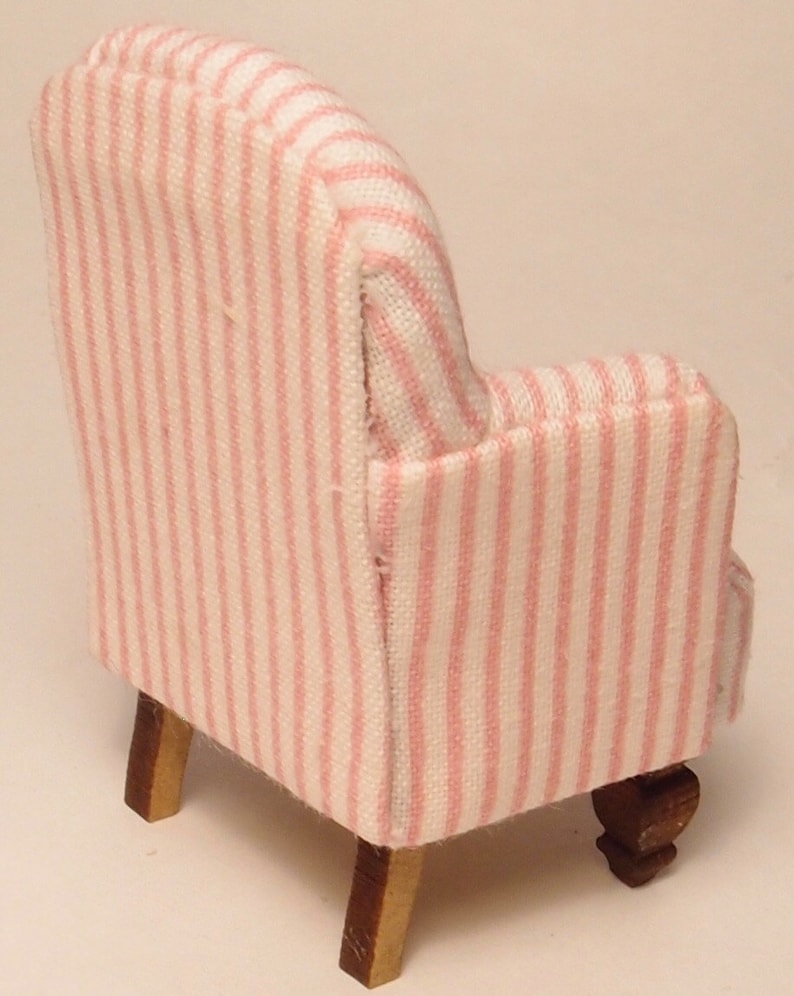 124 Scale Miniature Dollhouse Furniture Cottage Armchair Kit Etsy