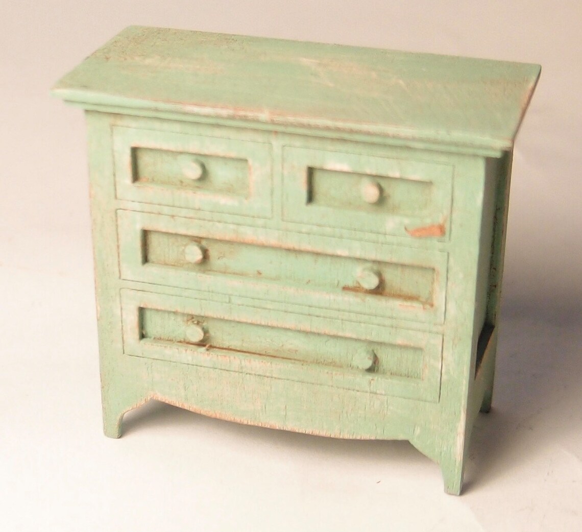 124 Scale Miniature Dollhouse Furniture Kit Country Chest of Etsy