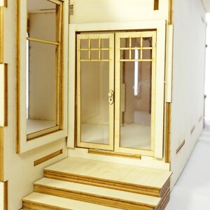 Doe-het-zelf miniatuur poppenhuis bouwpakket 1:24 poppenhuis