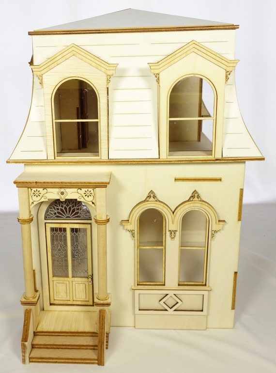Kit per case delle bambole in miniatura in scala 1:24 'Hill View