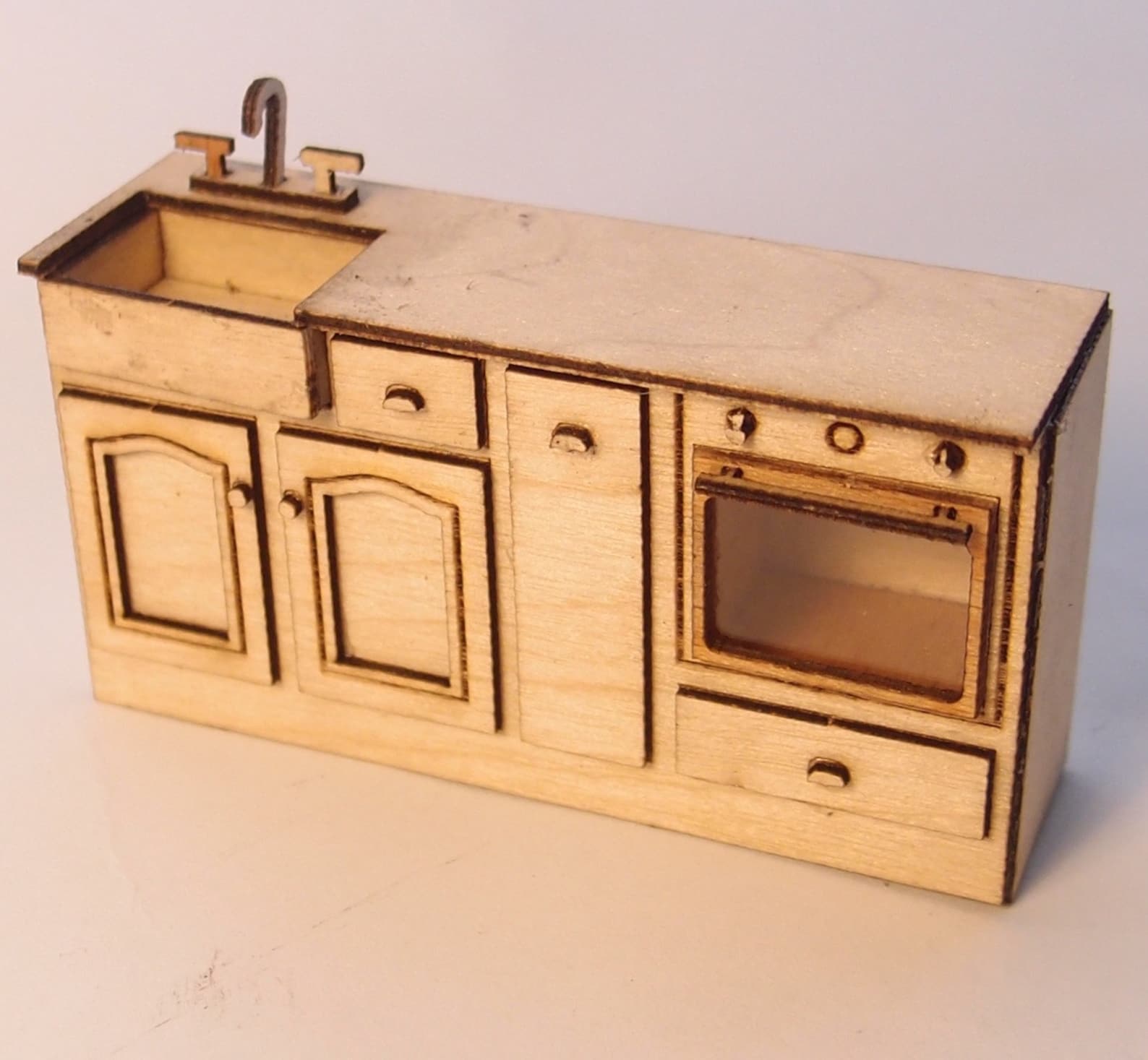 124 scale miniature dollhouse furniture kit Chantilly kitchen Etsy