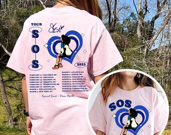 SZA SOS Tour 2023 Album Inspired Shirt