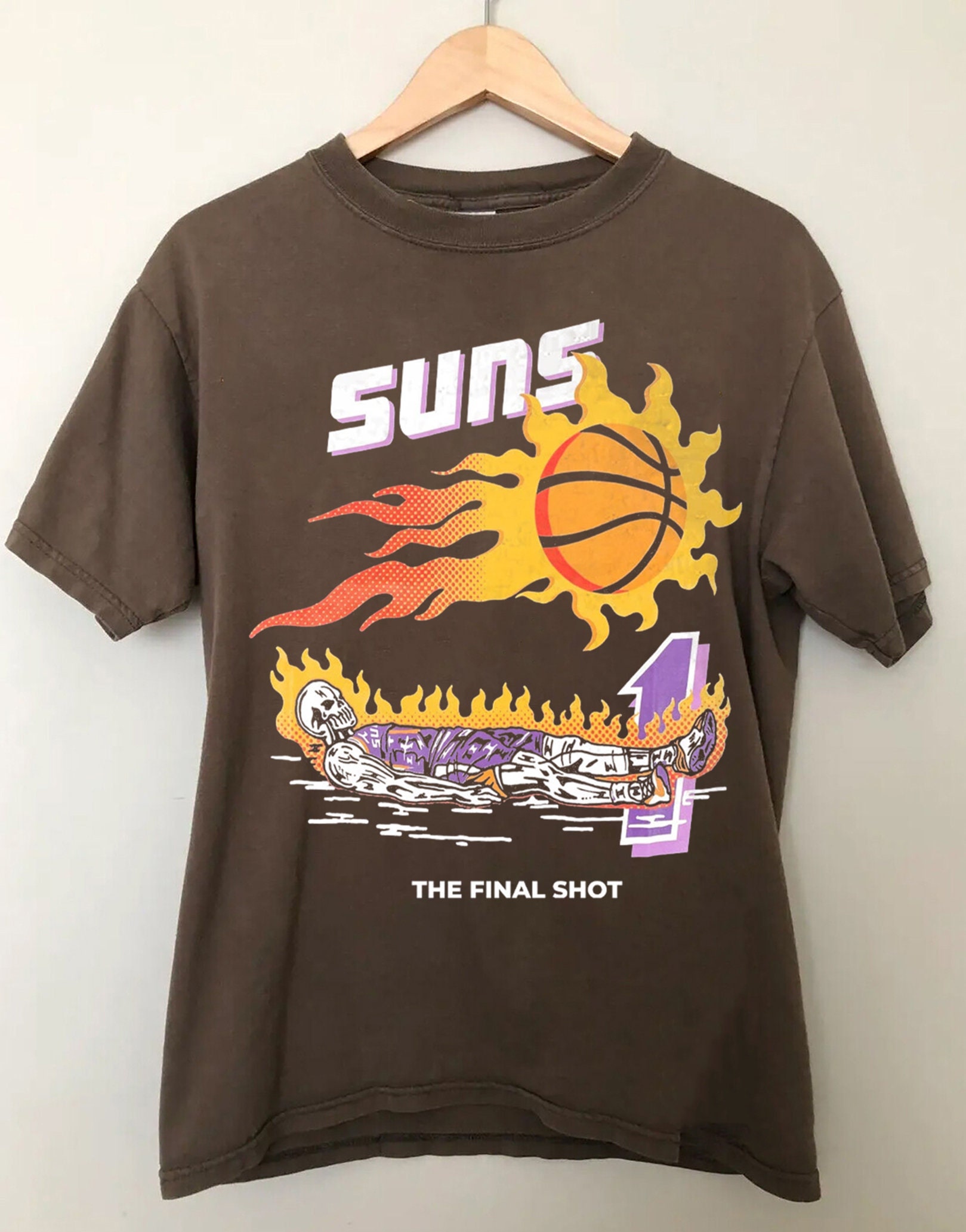 The Final Shot Purple Skeleton Phoenix Suns Devin booker NBA shirt