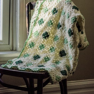 Lucky Clover Baby Blanket || Crochet Pattern