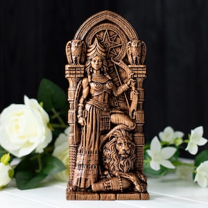 Ishtar statue Inanna statue Sumerian Mesopotamia Venus statue Babalon Anunnaki art Star of Ishtar decor image 1