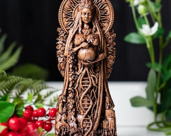 GAIA, Goddess statue, Mother Earth, Wiccan, Nature statue, Wicca, Greek, Ancient, Mythology, altar, witch, gaelic