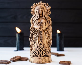 SIF, Norse pagan goddess statue, for Asatru Altar kit and heathen ritual