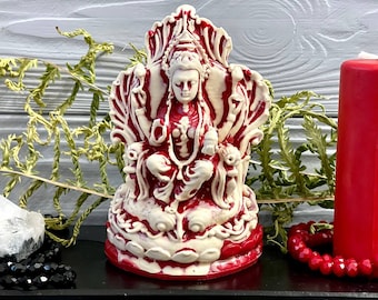 Lakshmi WAX statuette, Sri , indian, home altar, candlestick, magiс, ritual, handmade