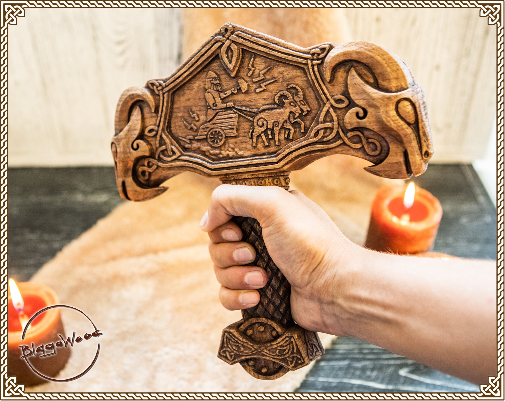 Mjolnir Thor Hammer Scandinavian Asatru Heathen Viking Etsy UK