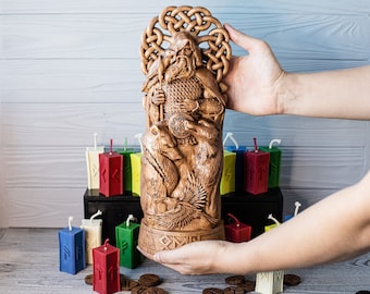 BIG 15" Odin statuette , Odin figurine, Wotan, Allfather, viking pagan asatru heathen god and goddess norse gods altar mythology