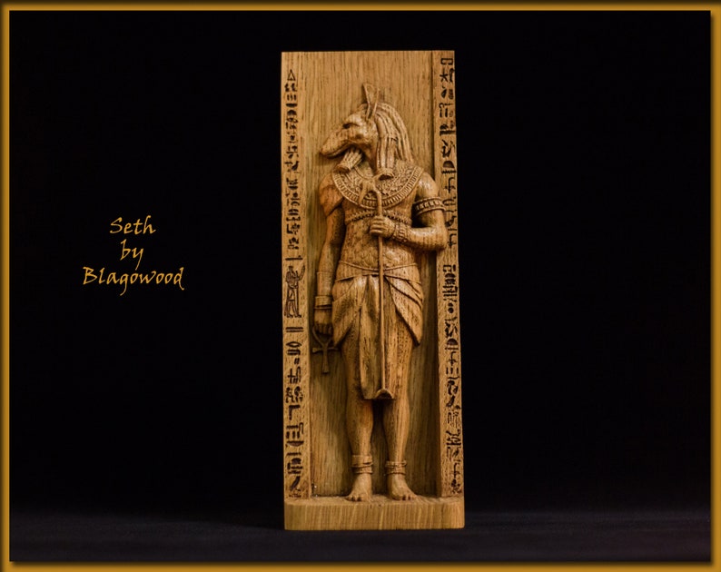 Seth Egyptian God Set Statue God of Desert Pagan Gods Etsy