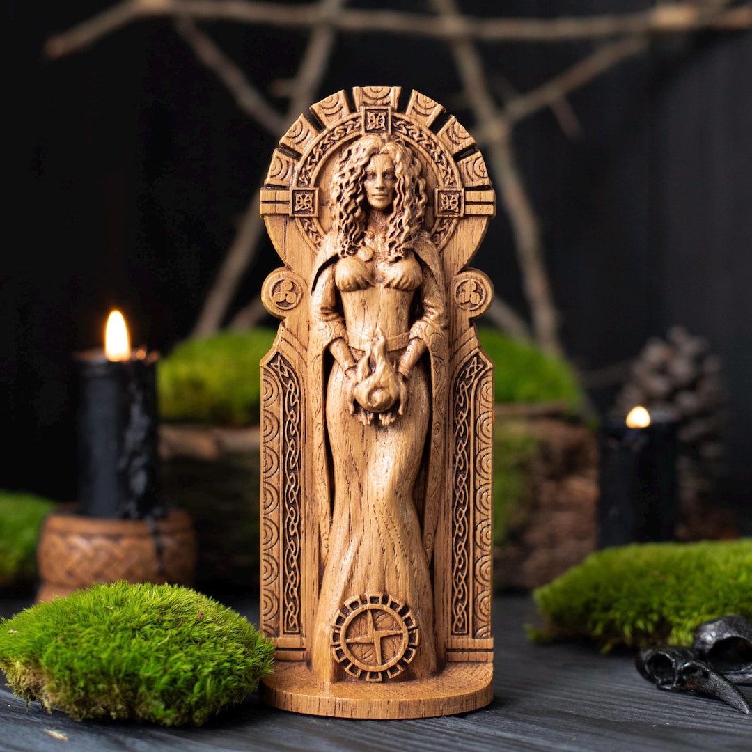 Brigid Celtic goddess of fire, Brigit, Irish gods, pagan goddess, wiccan, wicca, altar, druid, witches, gaelic, celtic