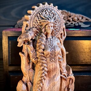 Morana Goddess of Death, Mara Figurine, Madder Statue of Slavic Goddess ...