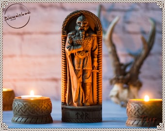 Tyr, Norse pagan god statue, for Asatru Altar kit and heathen ritual