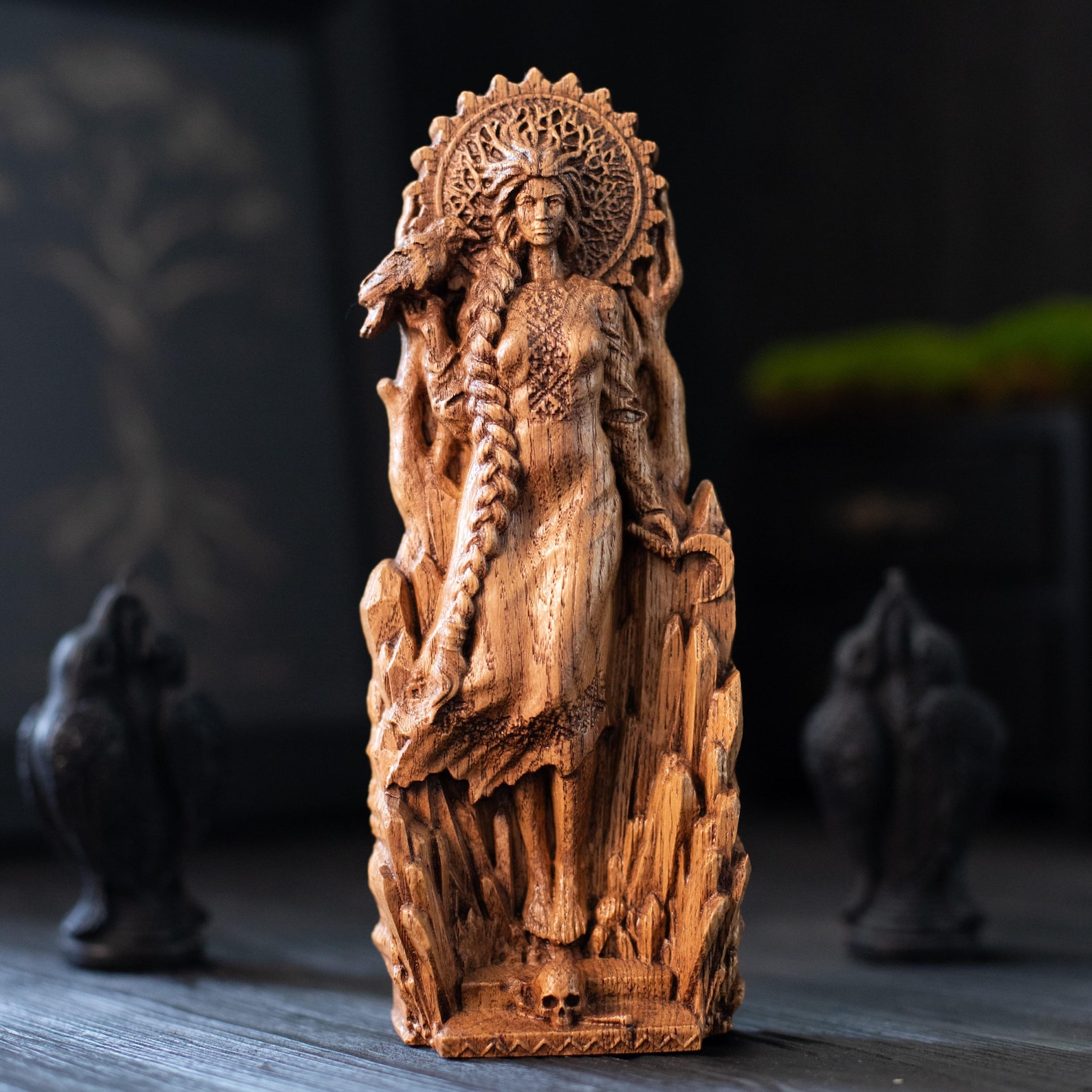 Morana Goddess of Death, Mara Figurine, Madder Statue of Slavic Goddess ...