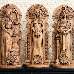 Zestaw bogini Brigid, celtycka bogini 3 części, Brigit, irlandzcy bogowie, pogańska bogini, wicca, wicca, ołtarz, druid, czarownice, gaelicki, celtycki
