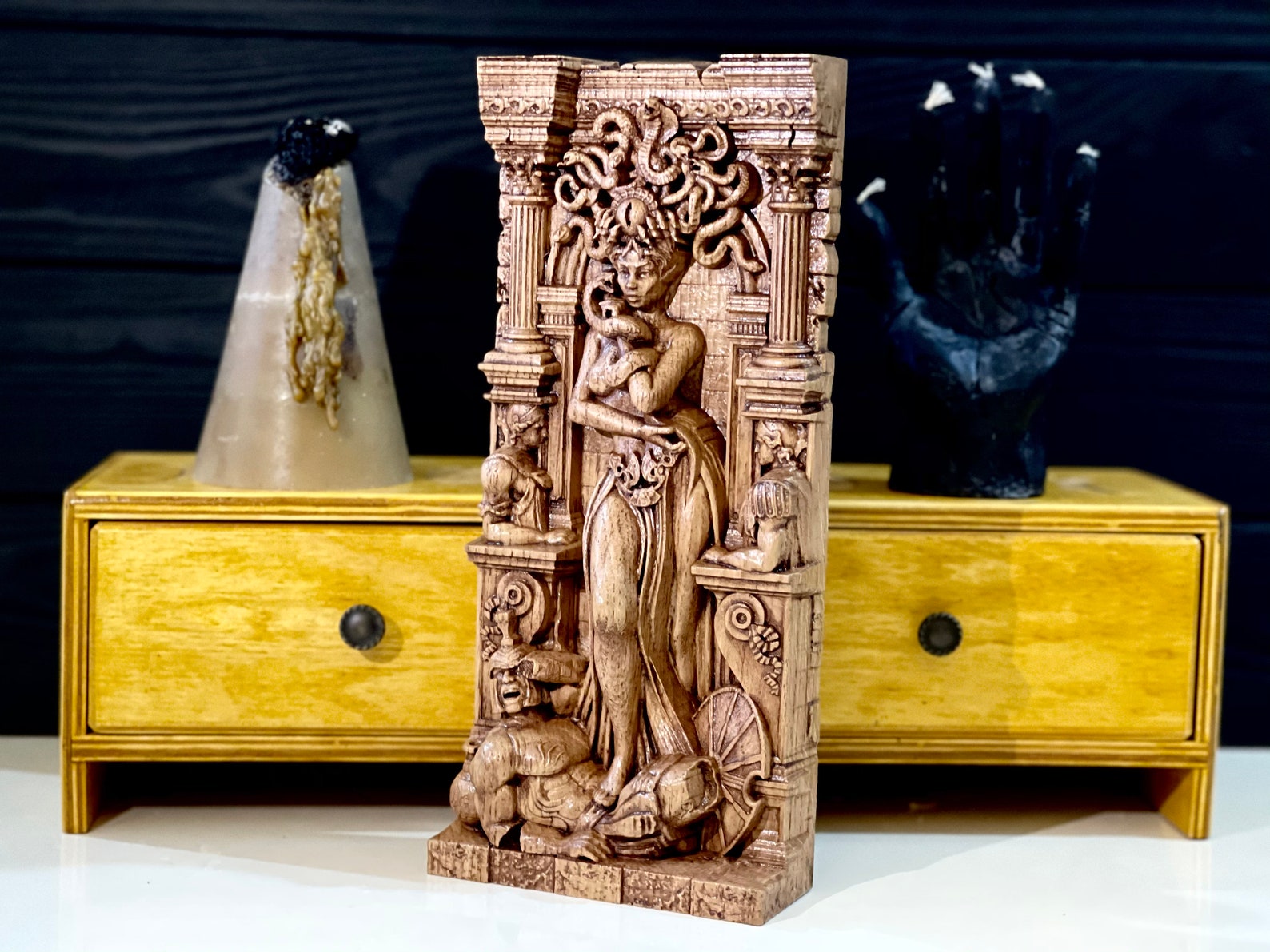 Medusa Statue Medusa Greek Goddess Statue Greek Etsy