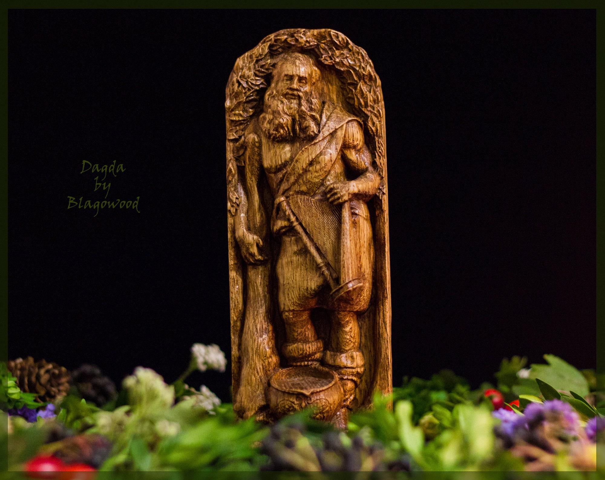 Dagda wooden Dagda statue giant Dagda celtic god pagan | Etsy
