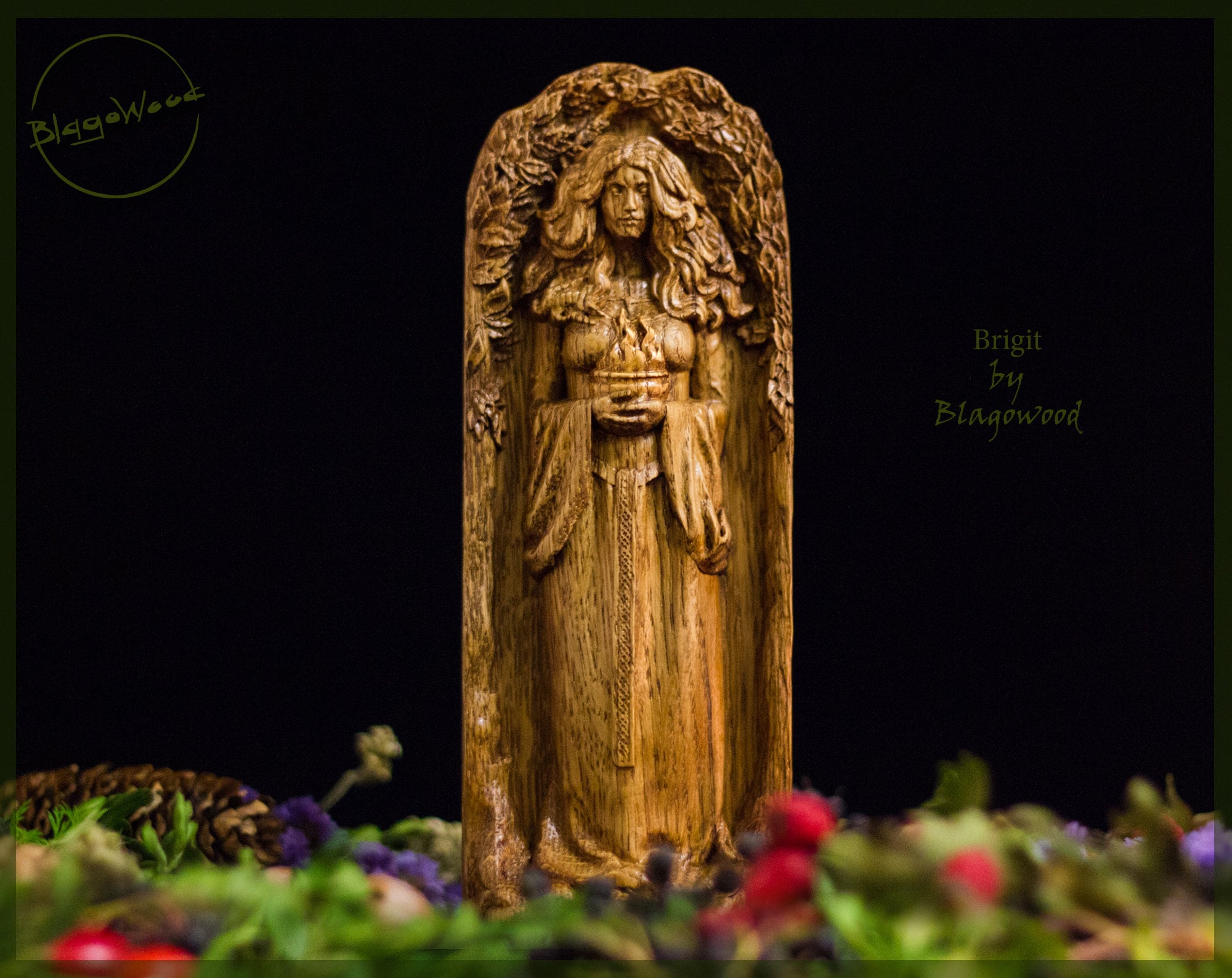 Brigid Goddess Wiccan Statue Brigit Ancient Wicca Altar Witch Brigid