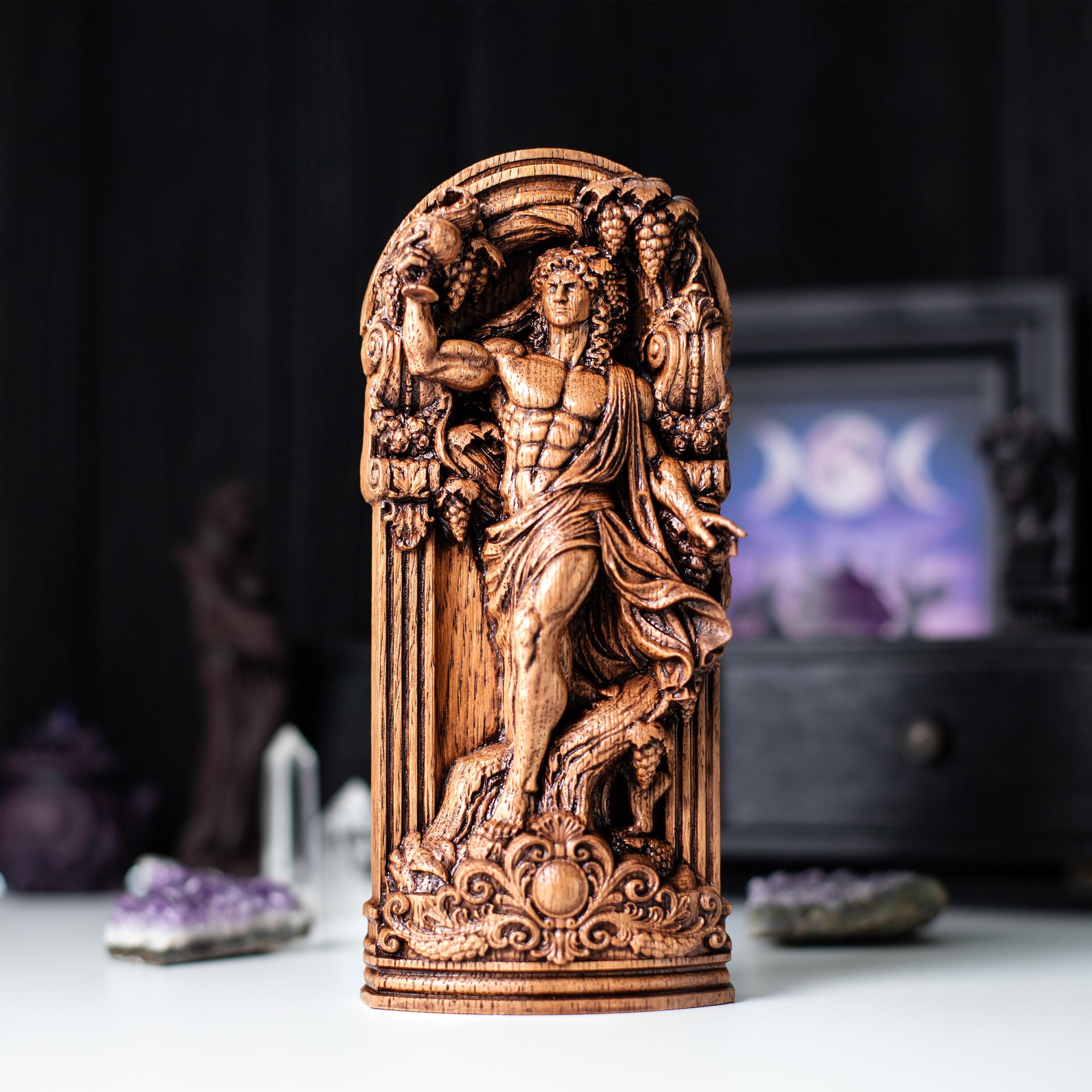 ディオニュソスの彫刻 - Etsy 日本