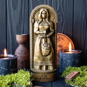 Eir, Norse pagan goddess statue, for Asatru Altar kit and heathen ritual