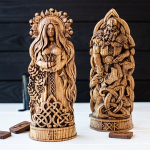 SIF, Norse pagan goddess statue, for Asatru Altar kit and heathen ritual image 3