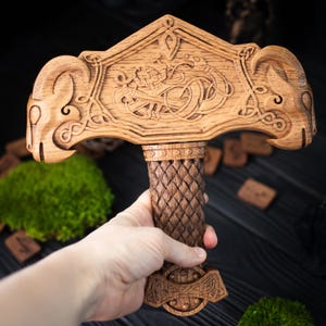 Mjolnir, Thor, hammer, scandinavian, asatru heathen, viking, pagan, altar, Thor&#39;s goats, Tanngrisnir, Tanngnjóstr