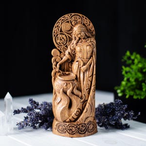 CERIDWEN is a Celtic goddess of witchcraft, rebirth and transformations, pagan, wiccan, wicca, altar, druid, witches, gaelic