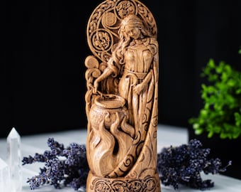 CERIDWEN is a Celtic goddess of witchcraft, rebirth and transformations, pagan, wiccan, wicca, altar, druid, witches, gaelic