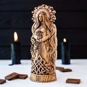 SIF, Norse pagan goddess statue, for Asatru Altar kit and heathen ritual image 7