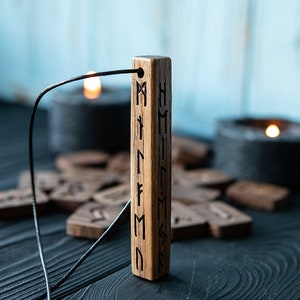 Pendant of healing, health, soul, spirit, body, meditation, mythology, altar, symbolism, runic pillar, runes, defense, magic