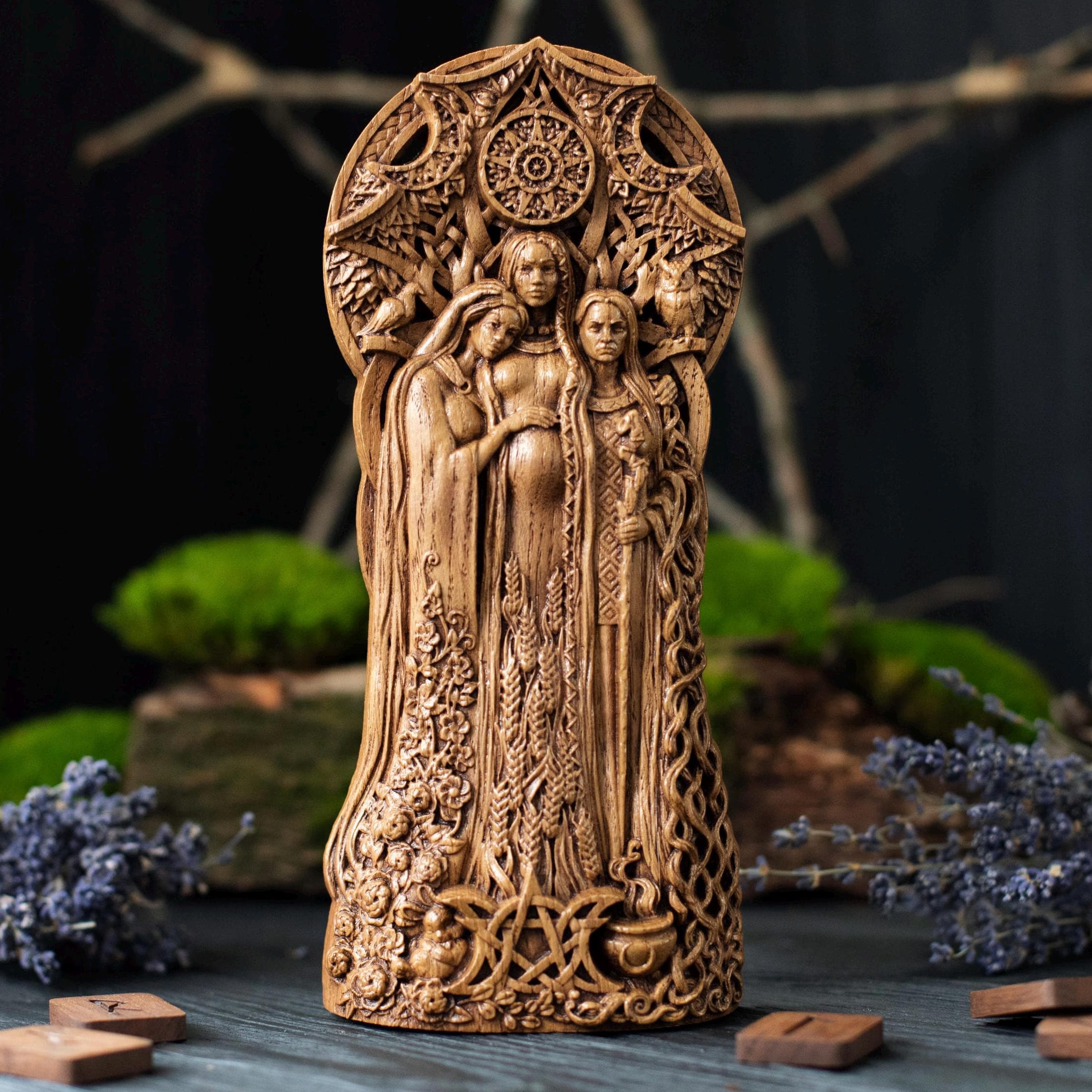 BRUNT Heaven and Earth 3点セット　タン　コヨーテ Triple Goddess, Wicca, Three Goddesses, Celtic Goddess - Etsy