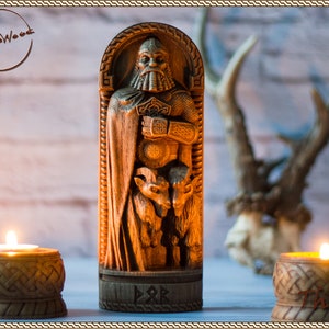 Thor, Norse pagan god statue, for Asatru Altar kit and heathen ritual