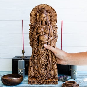 BIG GAIA 15&quot;, Goddess statue, Greek, Ancient, Mythology, wiccan, wicca, altar, witch, gaelic, mother earth, Nature statue
