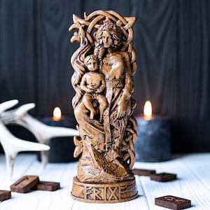 Frigga, norse pantheon, viking pagan asatru heathen goddess and god scandinavian gods altar mythology