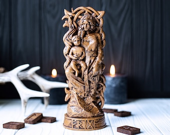 Frigga, norse pantheon, viking pagan asatru heathen goddess and god scandinavian gods altar mythology