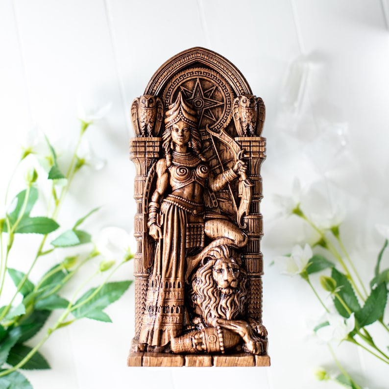 Ishtar statue Inanna statue Sumerian Mesopotamia Venus statue Babalon Anunnaki art Star of Ishtar decor image 13