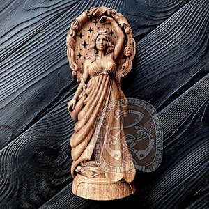 NYX, Nyx goddess, Goddess nyx, goddess of the night, Greek goddess statue, Moon goddess, Greek mythology Selene goddess Ancient greek Altar