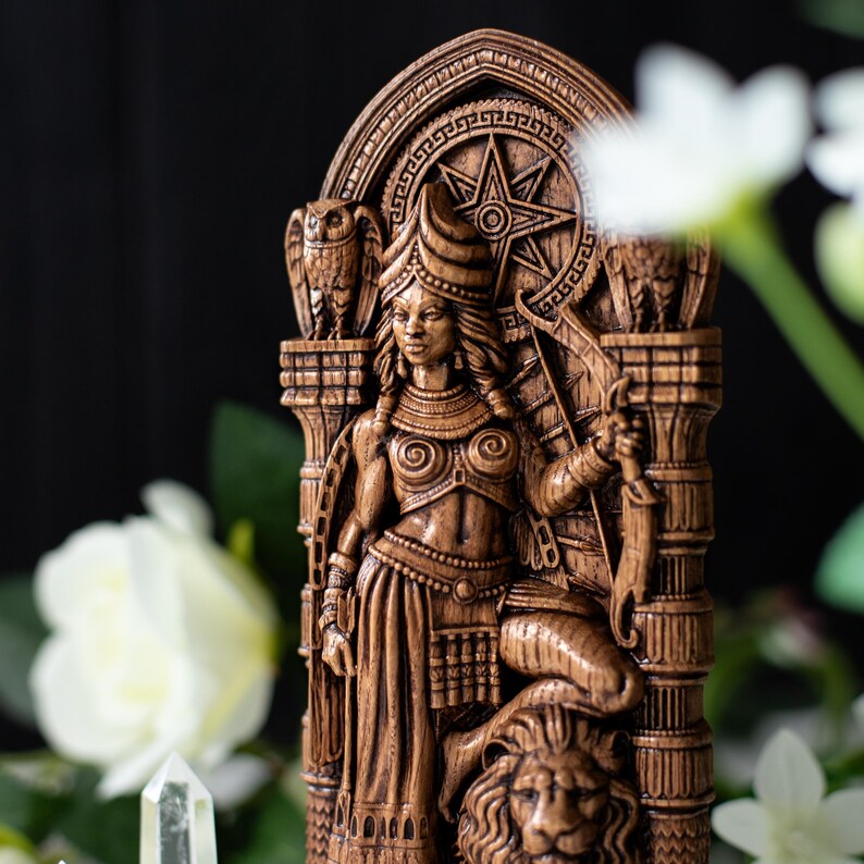 Ishtar statue Inanna statue Sumerian Mesopotamia Venus statue Babalon Anunnaki art Star of Ishtar decor image 12