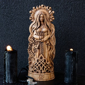 SIF, Norse pagan goddess statue, for Asatru Altar kit and heathen ritual image 4