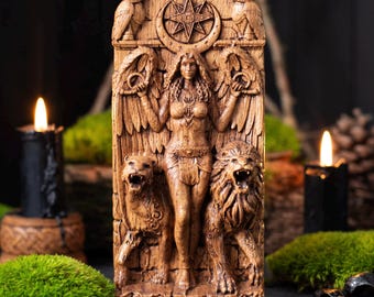 Ishtar, Inanna goddes statuette, Lilith figurine for home altar, Catholicism, occult, wicca, statue, witches